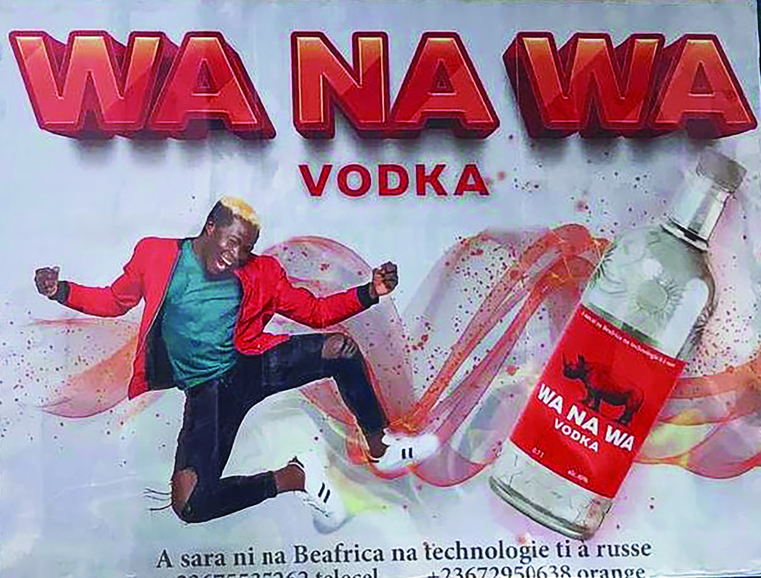 Advert for Wa Na Wa Vodka